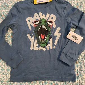 NWT Rumi + Ryder long sleeve dino 🦖 tee - kids xsmall/5
